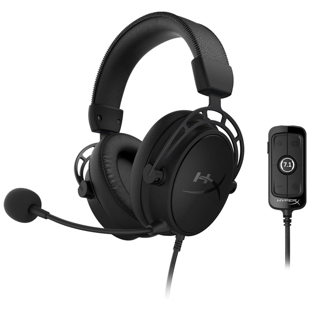 hyperx cloud alpha s 7.1 surround sound gaming headset Blackout 5