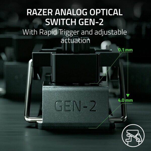 Razer Huntsman V3 Pro Mini 60% Esports Gaming Keyboard – Analog Optical Switches & Rapid Trigger